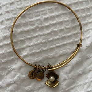 Alex and Ani pearl charm bracelet